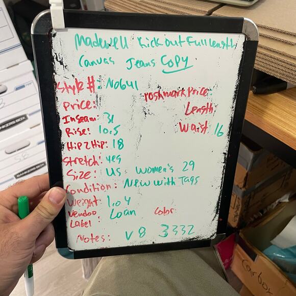 Madewell Kick Out Full Length Vintage Canvas Trendy Jeans US Women's 29 New - Picture 7 of 7